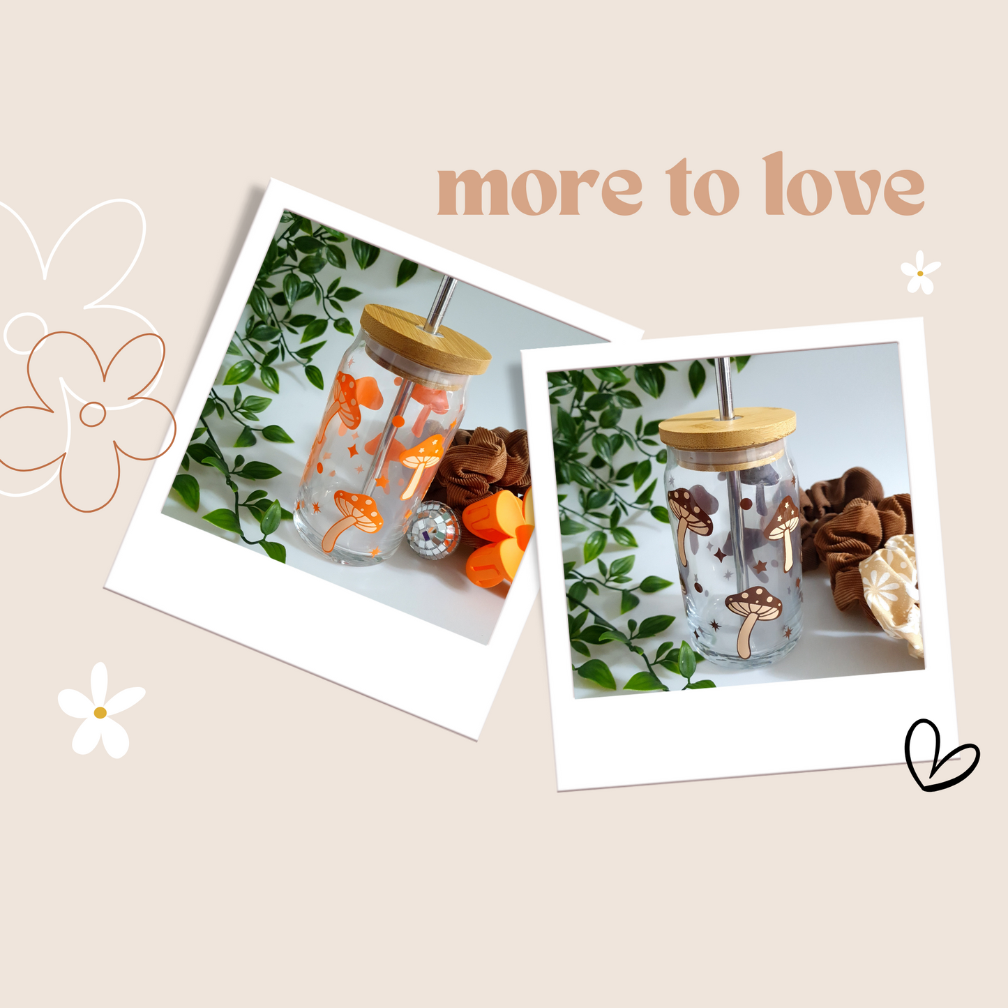 πΌπ Happy Daisies: 16oz Glass Cup