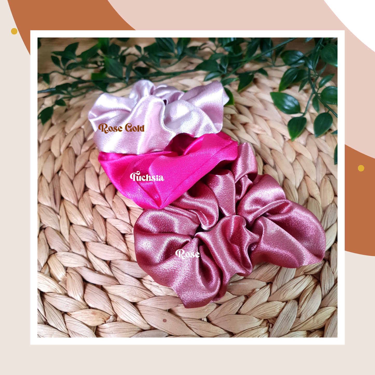 β¨π Satin Hair Scrunchie