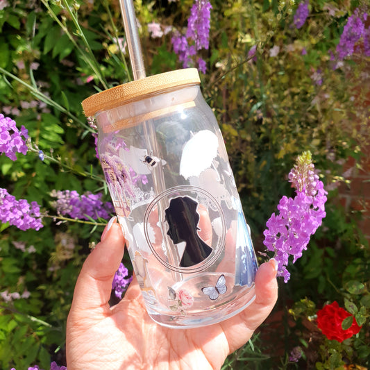 📚✨ Regency Romance: 16oz Glass Cup