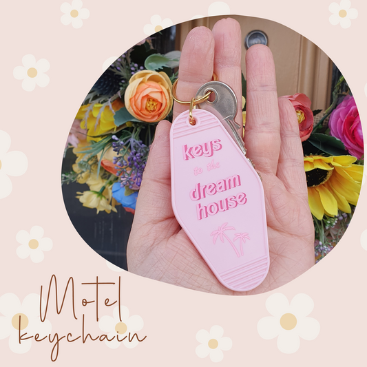 🔑✨ "Keys to the Dream House" Motel Keychain
