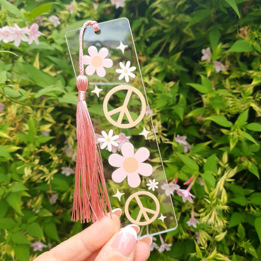 📚 "Peace & Love" Bookmark
