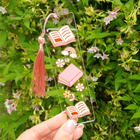 📚 "Book Lover" Bookmark in Pink
